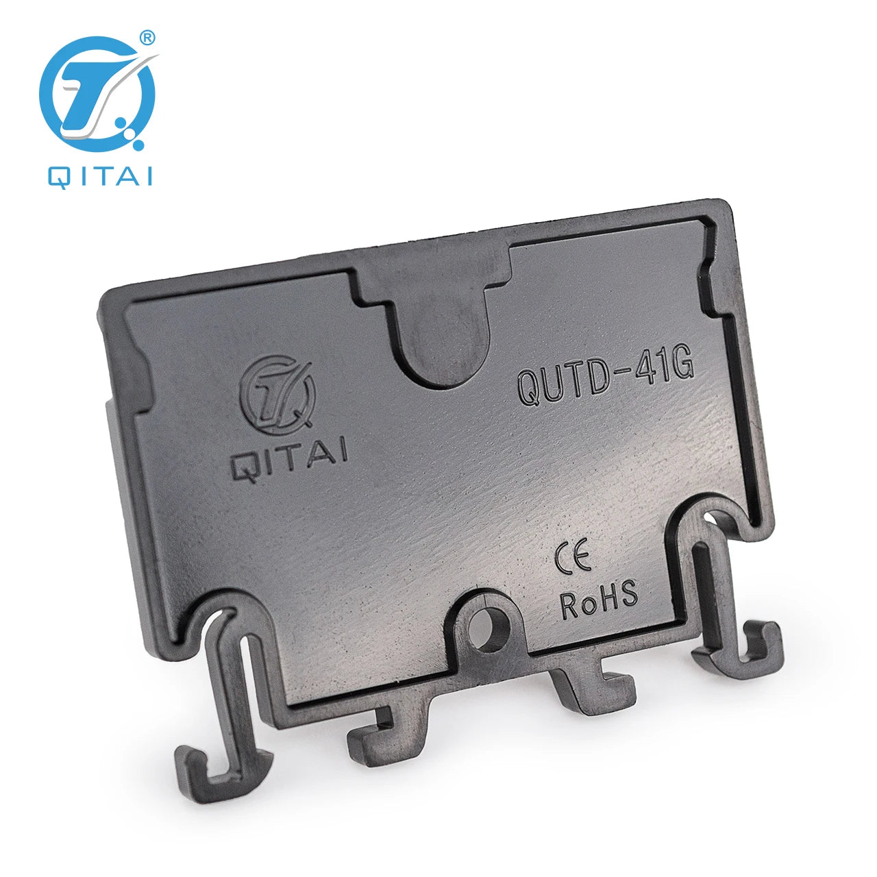 QUTD-41G Din Rail Terminal Blocks End Cover Electrical Control Connection Terminal Block Accessories