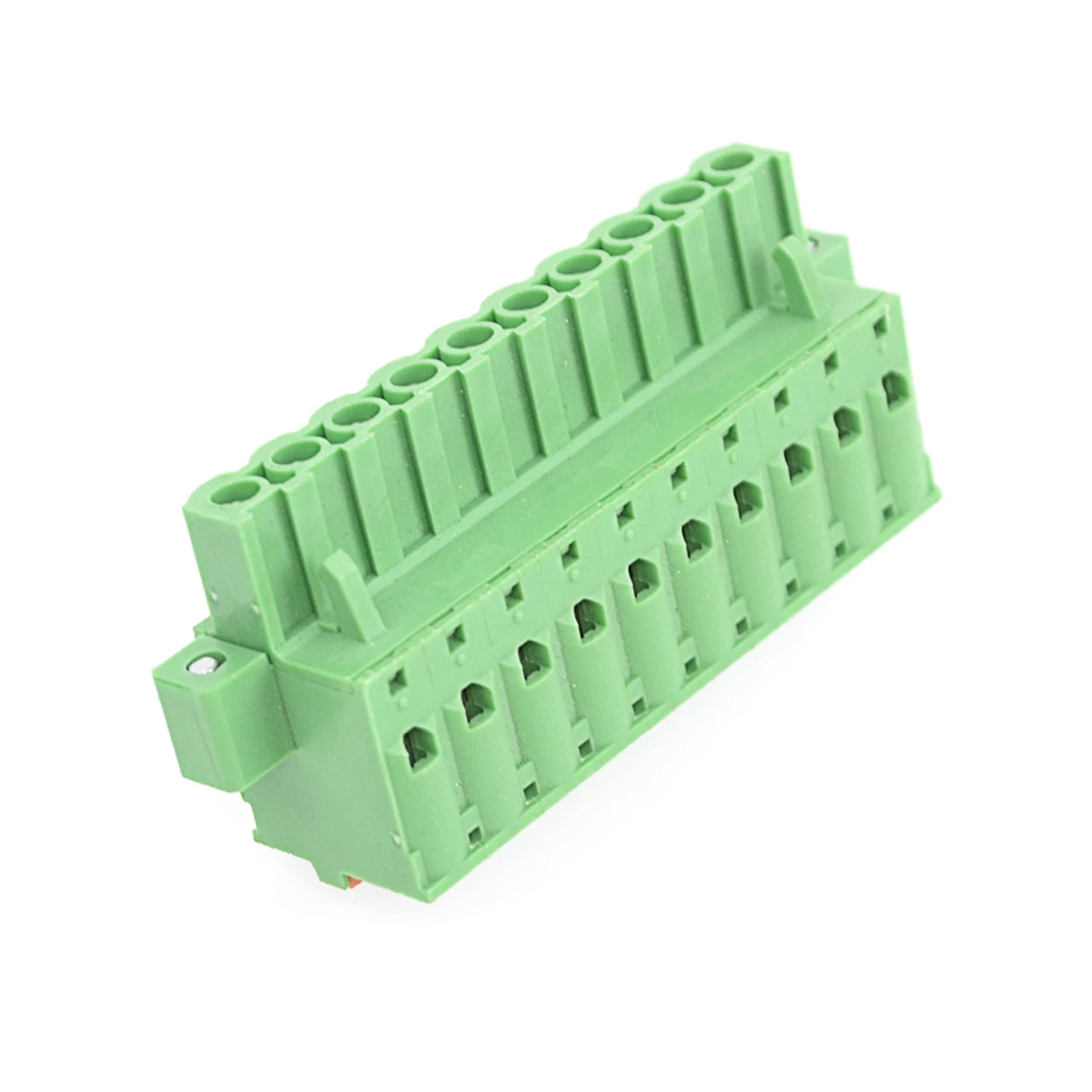 QPL-508F-10P 5.08mm Pitch 10P 300v 15A Green High Strength Spring Wire Strong Shock Resistance Plug PCB Terminal Blocks