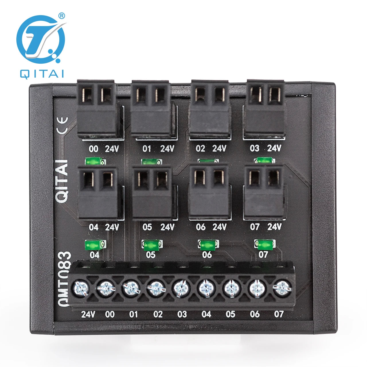 QMT083  8 Bit Output Terminal Block DC24V 1A PLC Module Connect with LED Light Remote Control