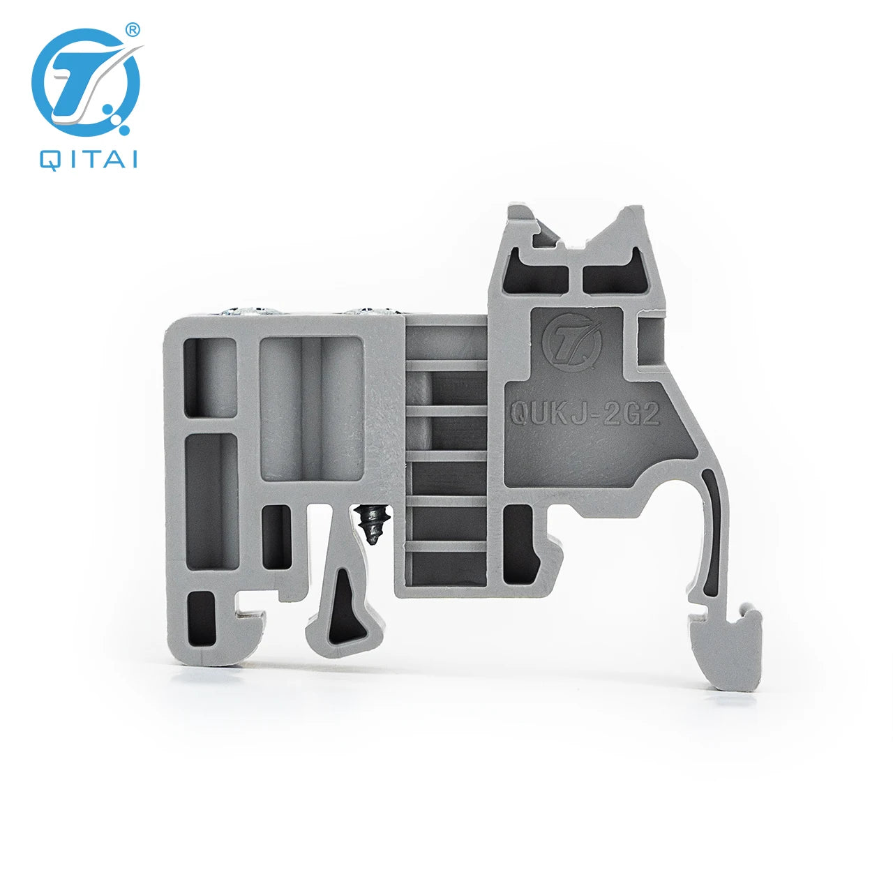 QUKJ-2G2 End Stop E/UK - End Bracket 35mm Din Rail Screw Fixed Terminal Block Stopper End Clamps Terminal Block Accessories