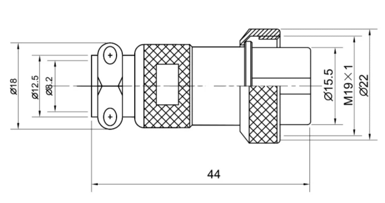 20M-2A  2 3 4 5 6 7 8 9 10 11 12Pin Butting Type Socket K 20mm 250V Metal Circular Aviation Connector Waterproof for Aviation