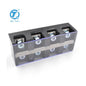 QITAI Factory Supply QTB-1004 17.5A Double Row Terminal Block with Cover Power Connector Power Wiring Terminal Barrier Strip