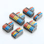 QDF Mini Fast Universal Wire Splitter Out Terminal Block Compact Wiring Cable Connector Push-in ConductorS