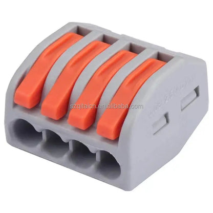 QPCT-21 Series Compact PCT-212/213/214/215/218 Quick Wire Connector 2P/3P/4P/5P/8P Plug-in Electric Wire Terminal Blocks