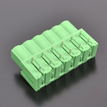 QSP-508R-6P 5.08mm Pitch 6 Pin PCB Terminal Block Connector Green Durable for PLC Automation Power Distribution Control System