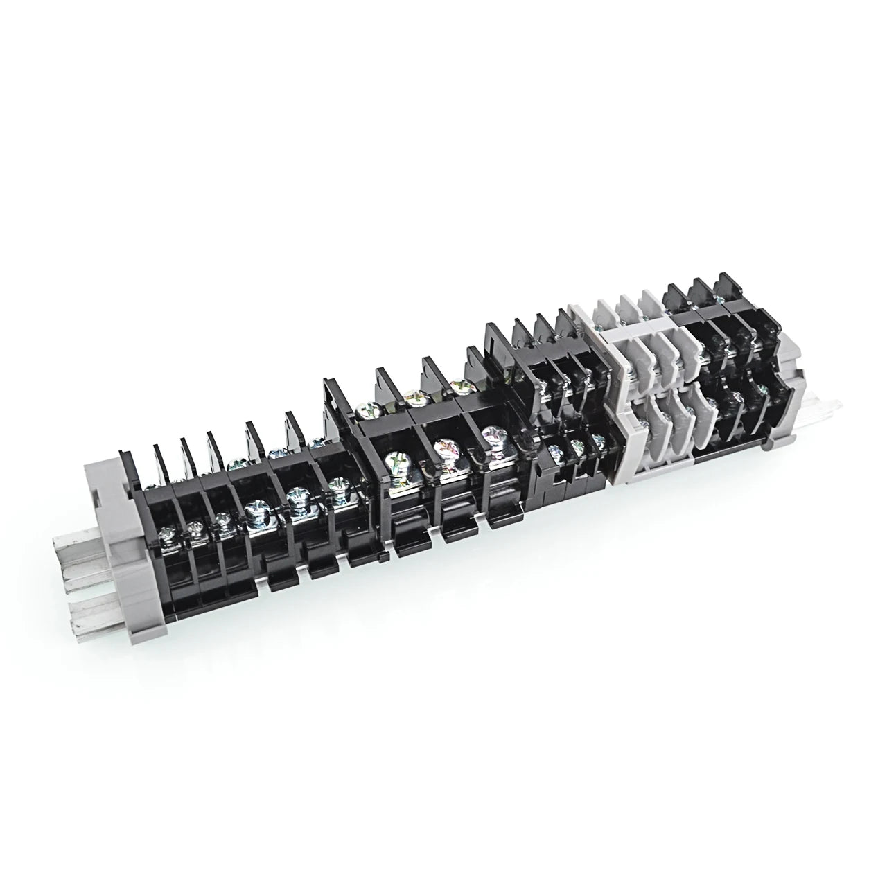 QUTD-10 660V 15A 0.75-1.5mm² TBR-10 2-Contacts Din Rail  Cassette Terminal Blocks Brass Conductor Combined Rail Mounted