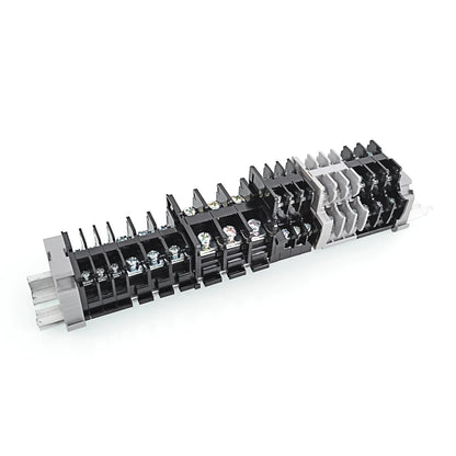QUTD-10 660V 15A 0.75-1.5mm² TBR-10 2-Contacts Din Rail  Cassette Terminal Blocks Brass Conductor Combined Rail Mounted