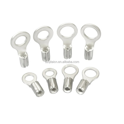 RNB Round Naked Insulated Ring Copper Terminal Lug  Electrical Wire Connector Insulated Crimp Connector