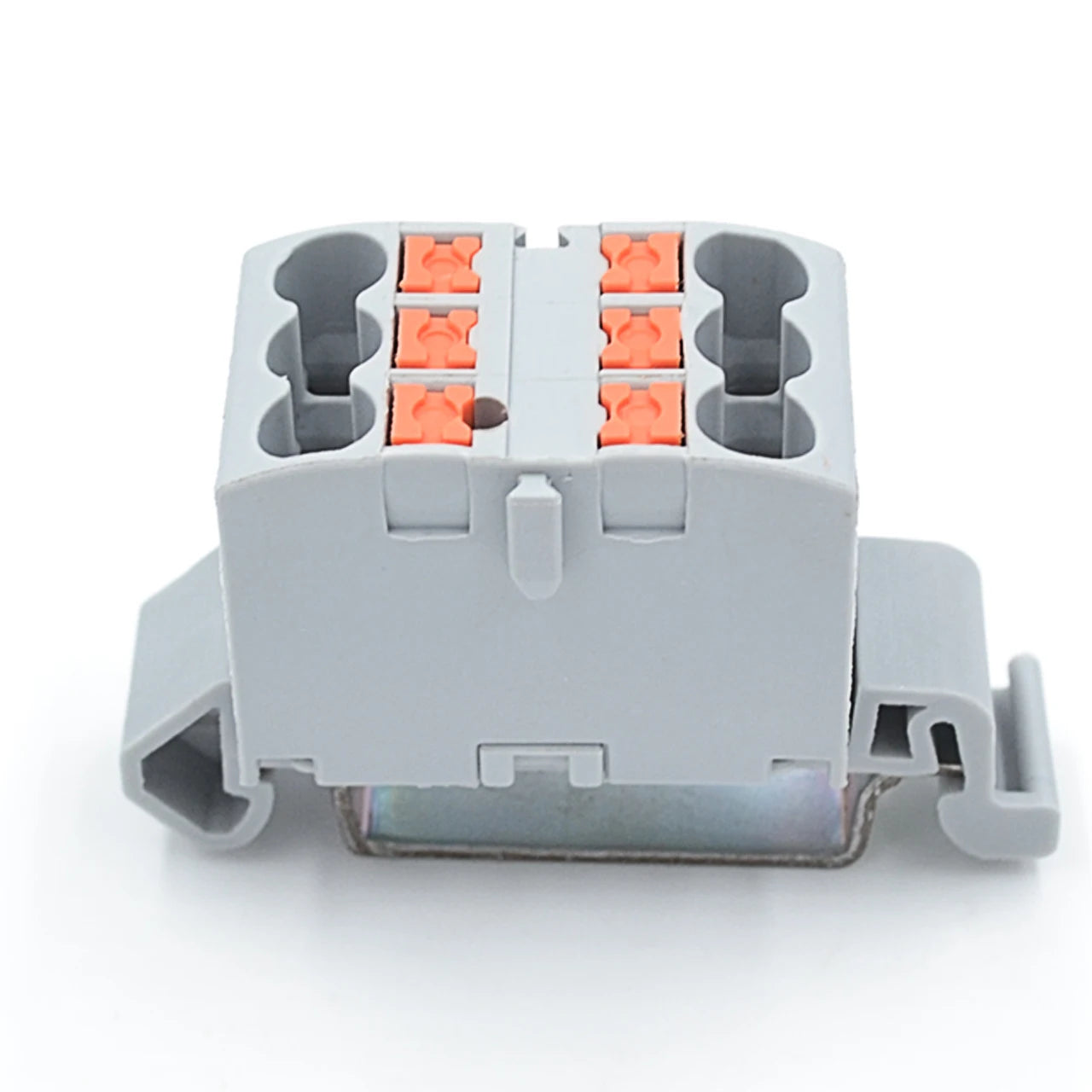 QPTFX 6/6*2.5D  Din Rail Distribution Block with Push-In Connection Copper Contacts 24A Max for Automotive & Industrial Use