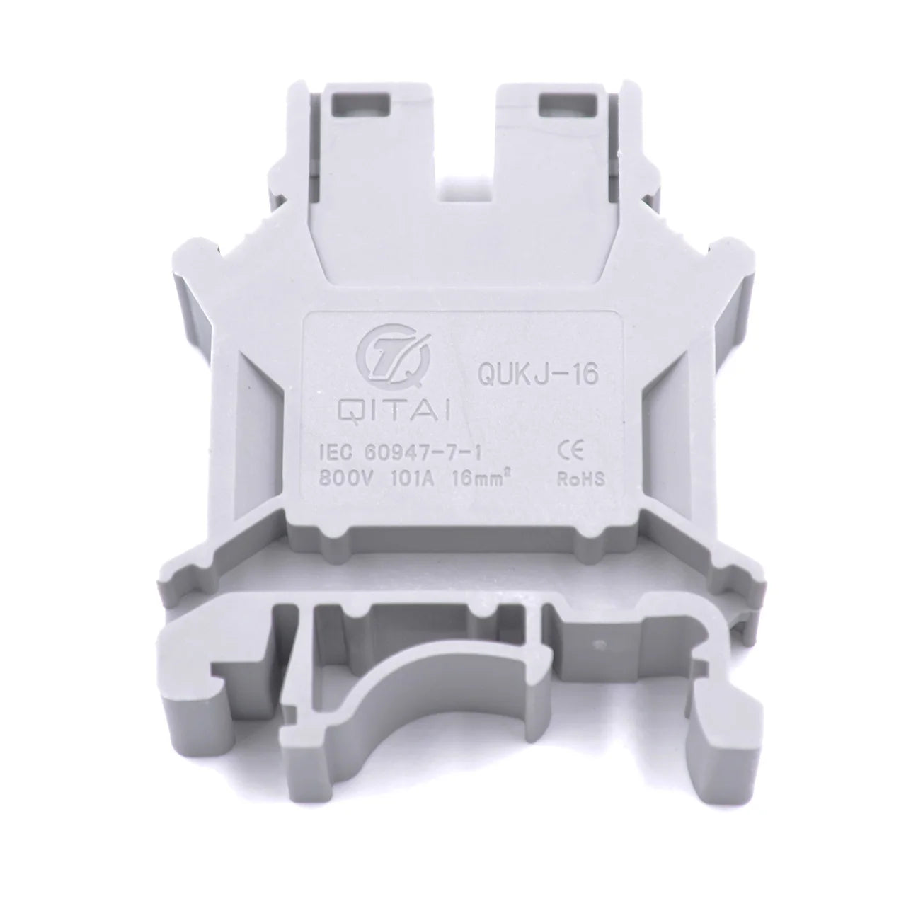 QUKJ-16 Screw DIN Rail Terminal Block wiring detail