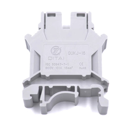 QUKJ-16 Screw DIN Rail Terminal Block wiring detail