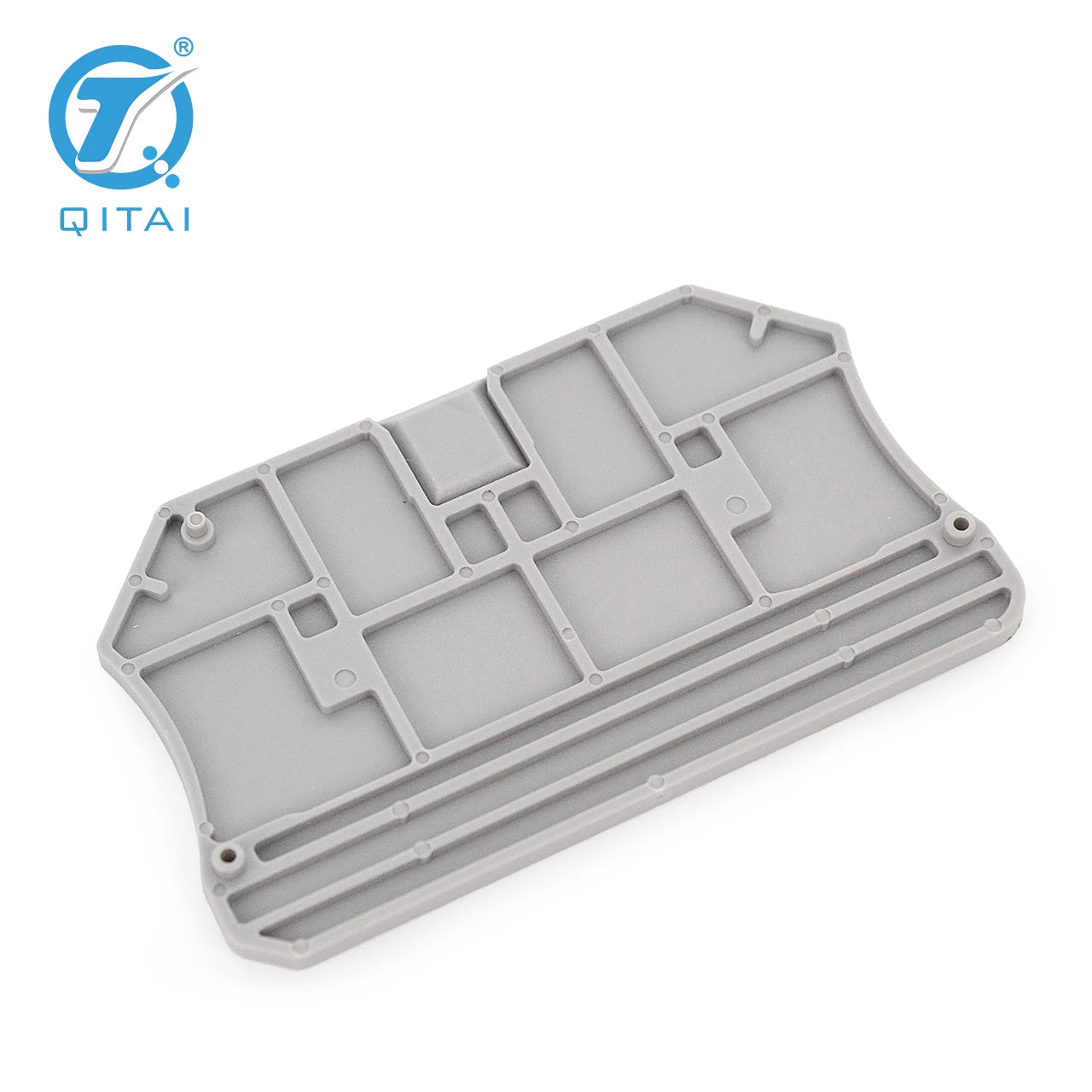 QPTV-6G D-PTV 6 End Cover Din Rail Electrical Control Connection Terminal Block Accessories End Plate End Cap for PTV 6