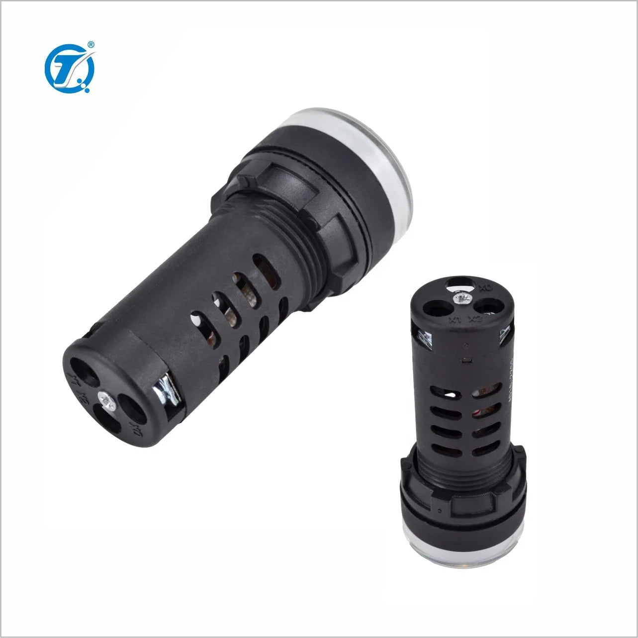 QDN22SA2Z1-P/CGR Dual Color LED Indicator Red Green 12V 24V 220V Pilot Signal Lamp with 22MM Plastic AD16-22SS Indicator Lights