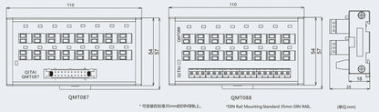 QMT087SL 16 Bit Output Terminal Block DC24V 1A PLC Module Connect with LED Light Remote Control