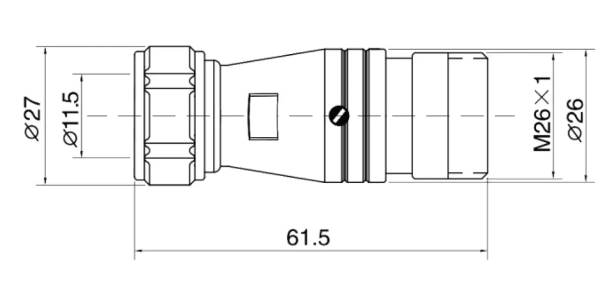PG24-6K  3/8 Mental Flexible Pipe Butting Type Socket K Waterproof Connector 6/10/12/19 Pin Circular Flange Connector Aviation