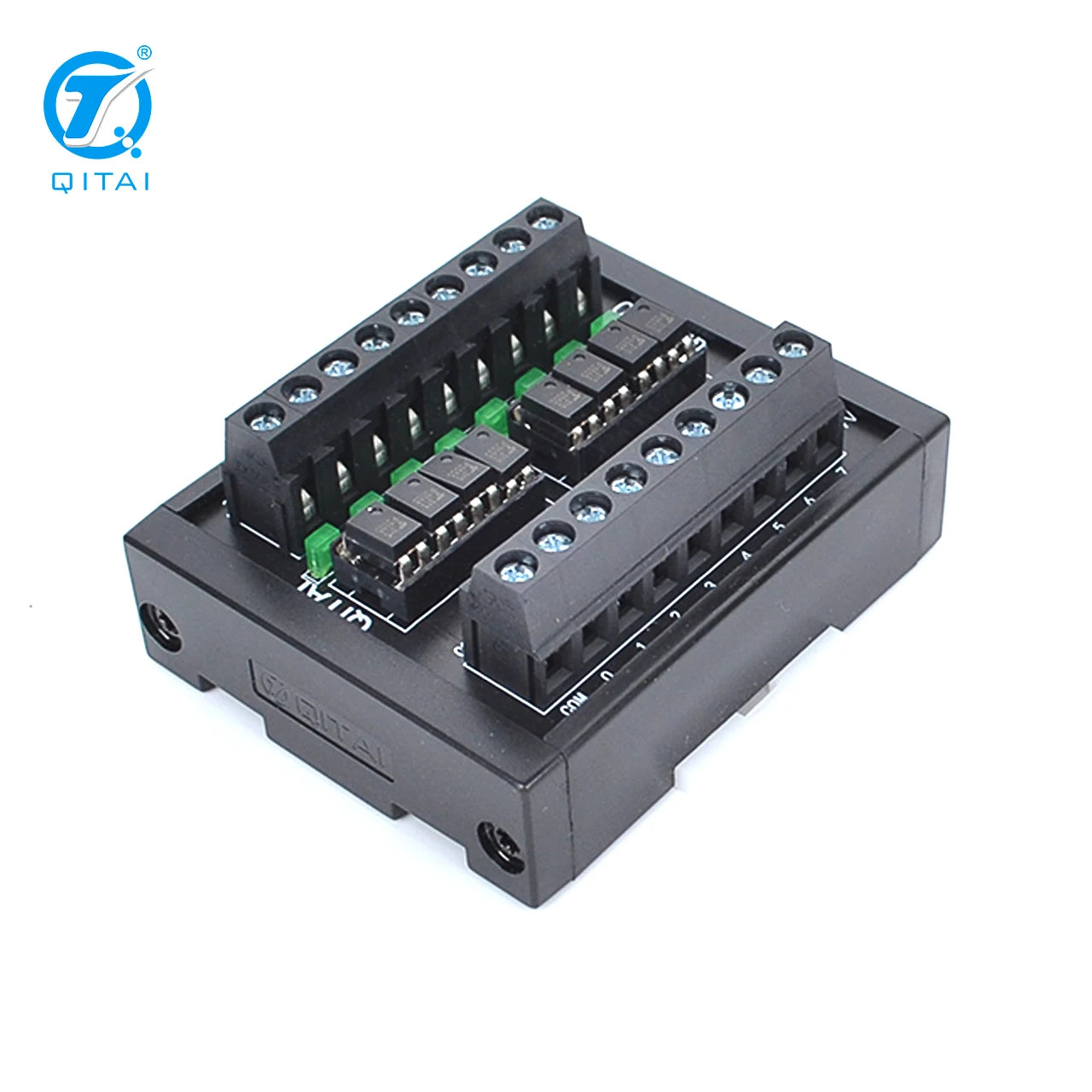 QITAI QMY310 Terminal Block Module for PLC Wiring NPN/PNP 8 SSR 12-60V DC Input Screw Connection for Motors Control High-Powered