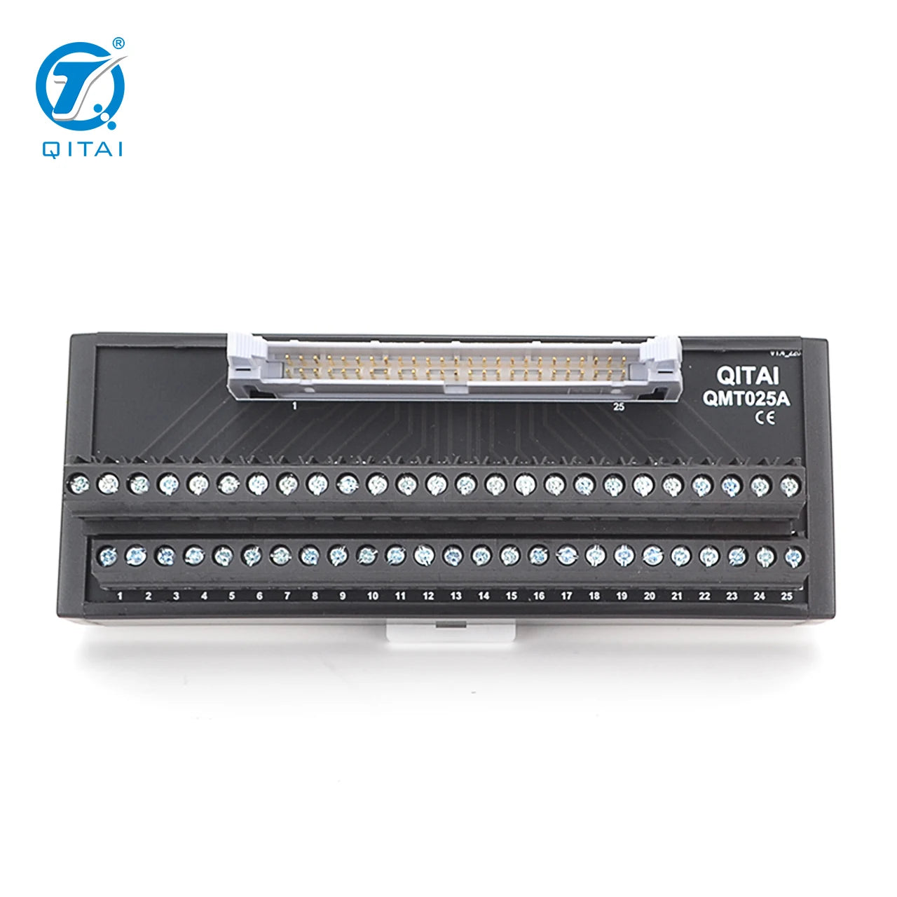 QMT025A 50-Pin MIL Wire Connector DC24V 1A Screw Connection 1.5mm AWG16 Automotive Electric Terminal Block Module PLC Connector