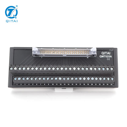 QMT025A 50-Pin MIL Wire Connector DC24V 1A Screw Connection 1.5mm AWG16 Automotive Electric Terminal Block Module PLC Connector