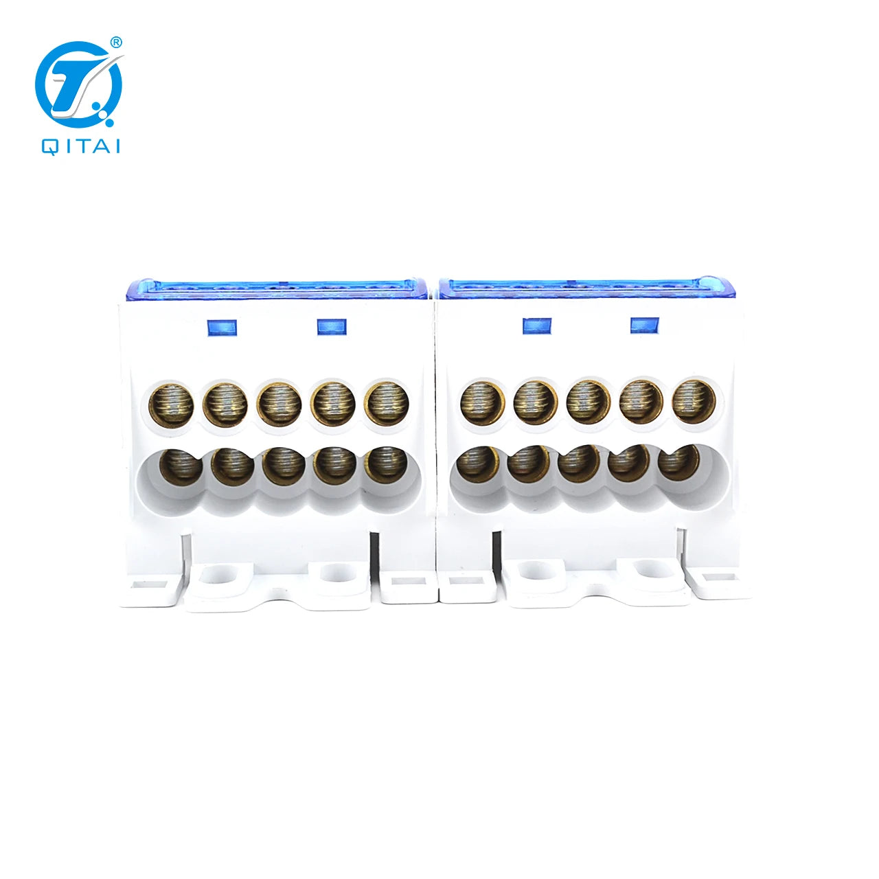 QFJ175A  Brass Busbar Power Distribution Terminal Blocks Connector Box With Removable Cover CE Rohs Approved