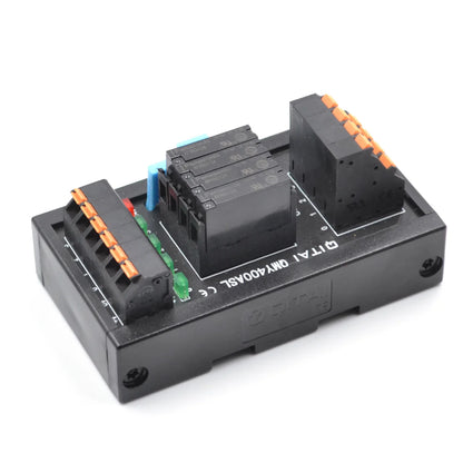 QMY400ASL 4-Bit NPN 24Vdc Control Electromagnetic Relay Module 5A/250V Output with Relay Socket and Plug in Terminal Block