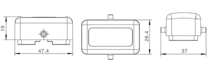 H1M-CV-2B Heavy Duty Connector Compact Series Top Entry Protective Hoods