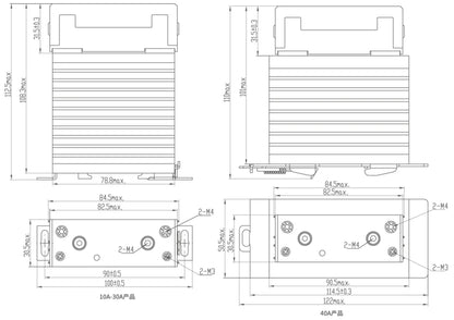 QITAI QSRV240D10(R)-L(M) 10A-40A 240V 480V SSR Single Phase AC Output Solid State Relay General Purpose