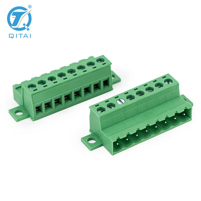 QPS-508T-8P 300V 10A 15A Pitch PCB Mount Screw Wiring Printed Circuit Board Easy Plug-in Terminal Block  50A