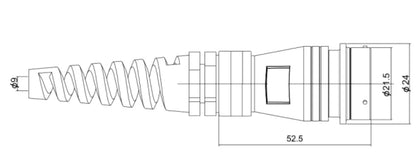 PTL20-12K  20MM Professional Aviation Wire Connectors Manufacturer CNC Electrical Equipment 2-14 Pin Waterproof Connector