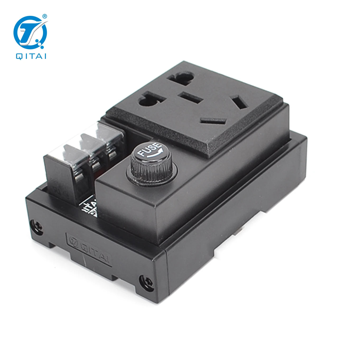 QMT071-2 Terminal Block AC Control Circuit 10A AC220V  2.5mm² Following/AWG13 with Fuse and Warning LED Light
