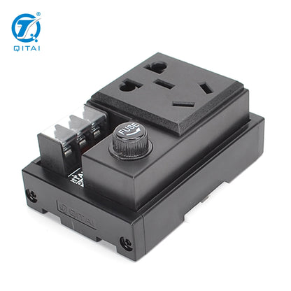 QMT071-2 Terminal Block AC Control Circuit 10A AC220V  2.5mm² Following/AWG13 with Fuse and Warning LED Light