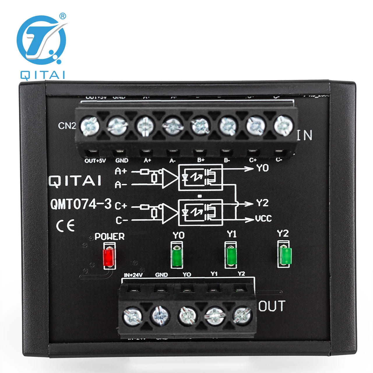 QMT074-3 Terminal Block Module DC 15-30V  4-20mA PLC Input and Output Module Built-in Voltage Conversion Module PLC Connect
