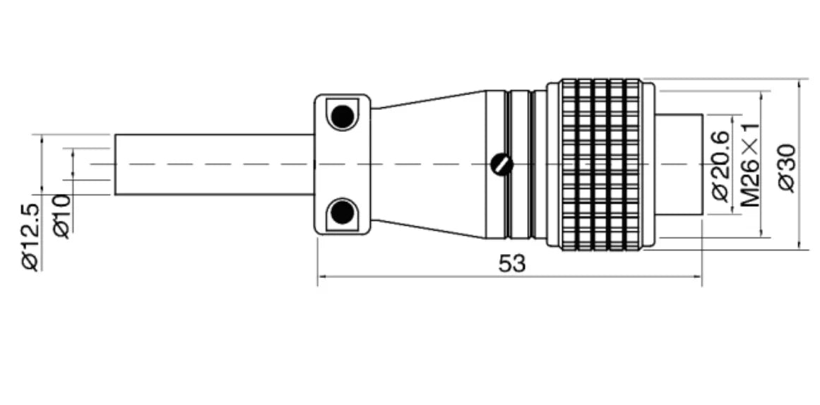 P24-6a   Cable Type  Plug a 250V Metal Circular Aviation Connector Waterproof for Aviation 6/10/12/19 PIN