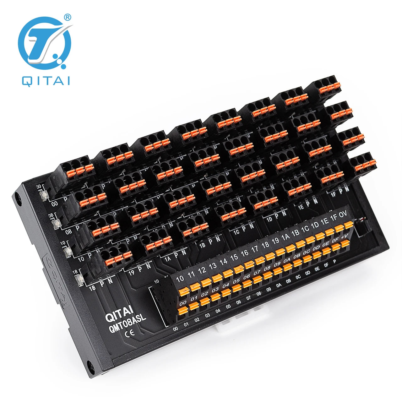 QMT08ASL  32 Bit Output Terminal Block DC24V 1A PLC Module Connect With LED Light Remote Control