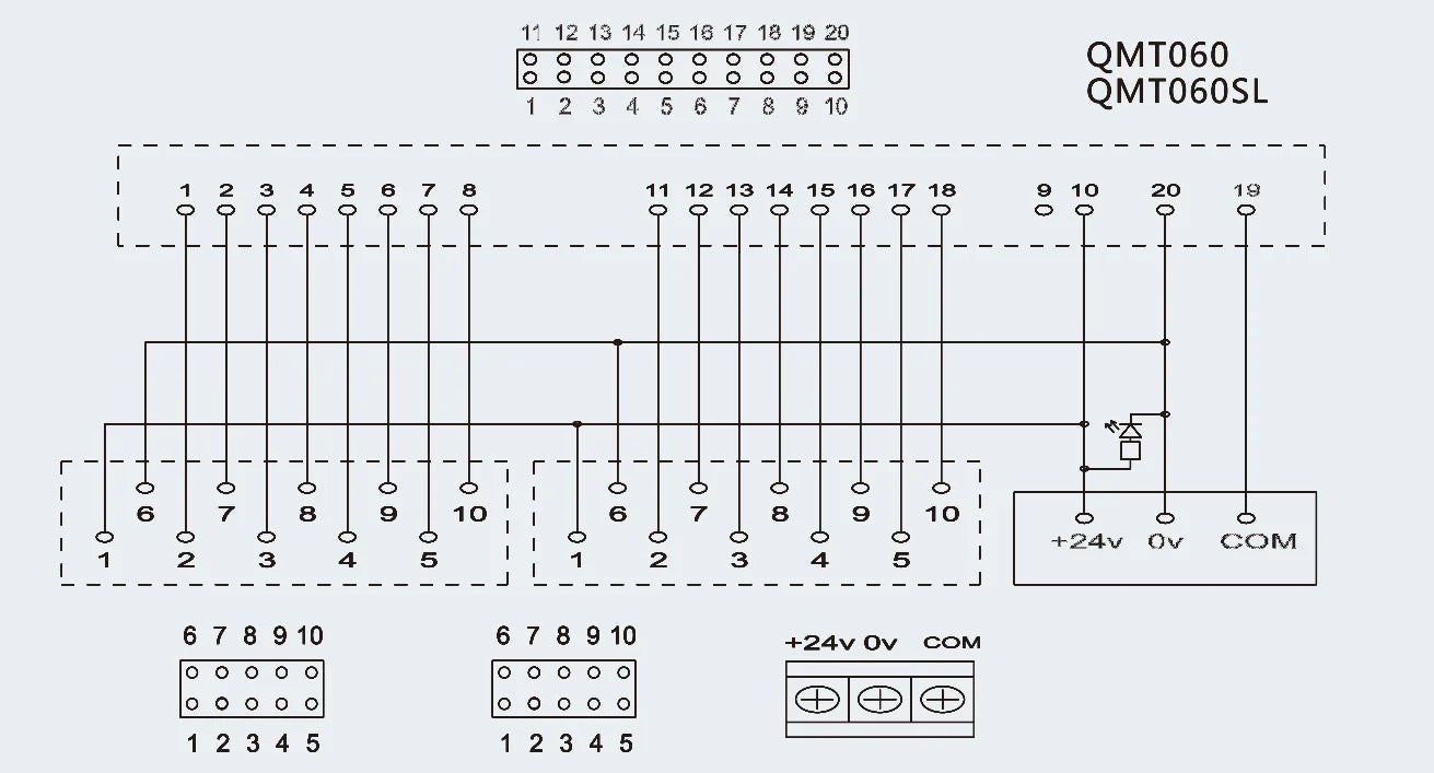 QMT060SL Feed Through Type PLC Relay Terminal Block Module IO Station Transfer Terminal Block