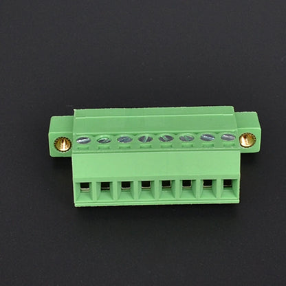 QPS-381S-8P 3.81mm Pitch 8 Pin Male and Female Wire Connector Screw Plug-in PCB Terminal Block with Flange