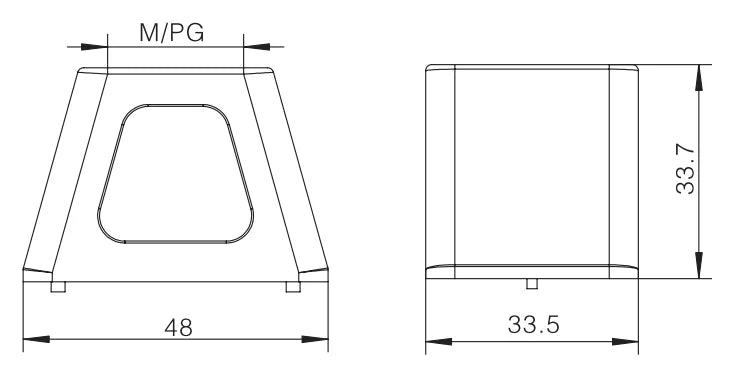 H1M-TK-M25 Heavy Duty Connector Compact Series Top Entry Protective Hoods