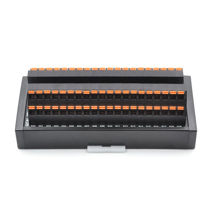 QMT124 40 Bit Spring Type Terminal Block Strips  Connection Cable for Plc Equipment