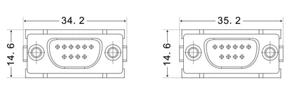 HMDS-009-FC 5A 50V Heavy Duty Connector HDC V0 Female Insert Crimp Terminal for Industrial Electric Communication Equipment