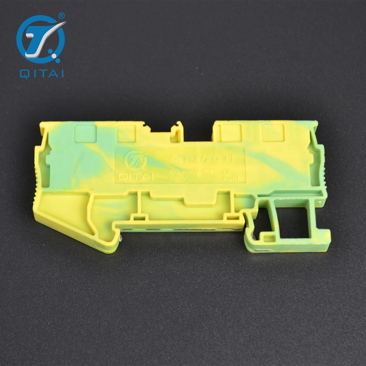 QPT4/2*2PE  PT 4-QUATTRO-PE - Protective Conductor Terminal Block Earth Grounding 800V 32A Din Rail Install Mounting