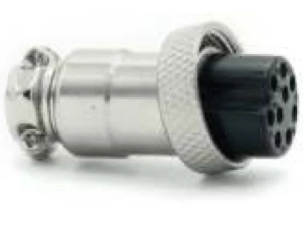 16M-9A 2P-9P Plug Straight 16mm 15A 250V Metal Circular Aviation Connector Plug Waterproof for Aviation