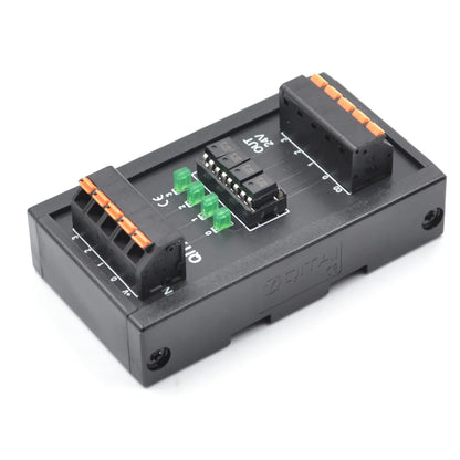 QMY309SL Optocoupler Solid State Relay Module DIN Rail Mount ABS Housing 12-60VDC Input 60V Output for PNP/NPN Cable Connection