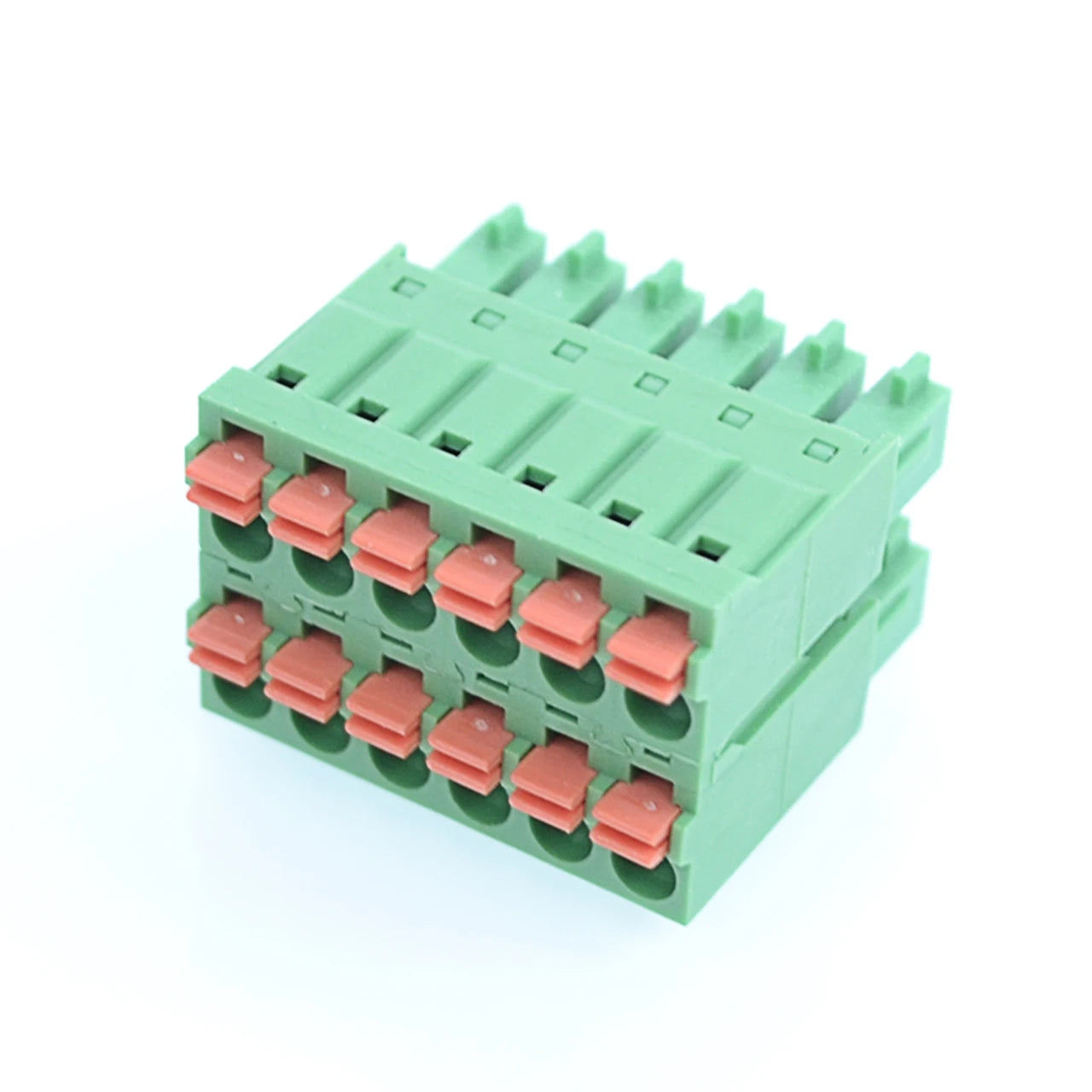 QPL 3.81/5.00/5.08mm 2-24 Pin Lever Spring Green PCB Mount Electronic Wire Smt Pcb Wire Male Female Spade Tab Pcb Terminals