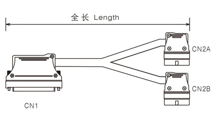 QX219-3 40P FCN Cable PLC I/O Cable Copper Flexible Insulated Wires and Cables  500-10000 mm Plc Control Cable