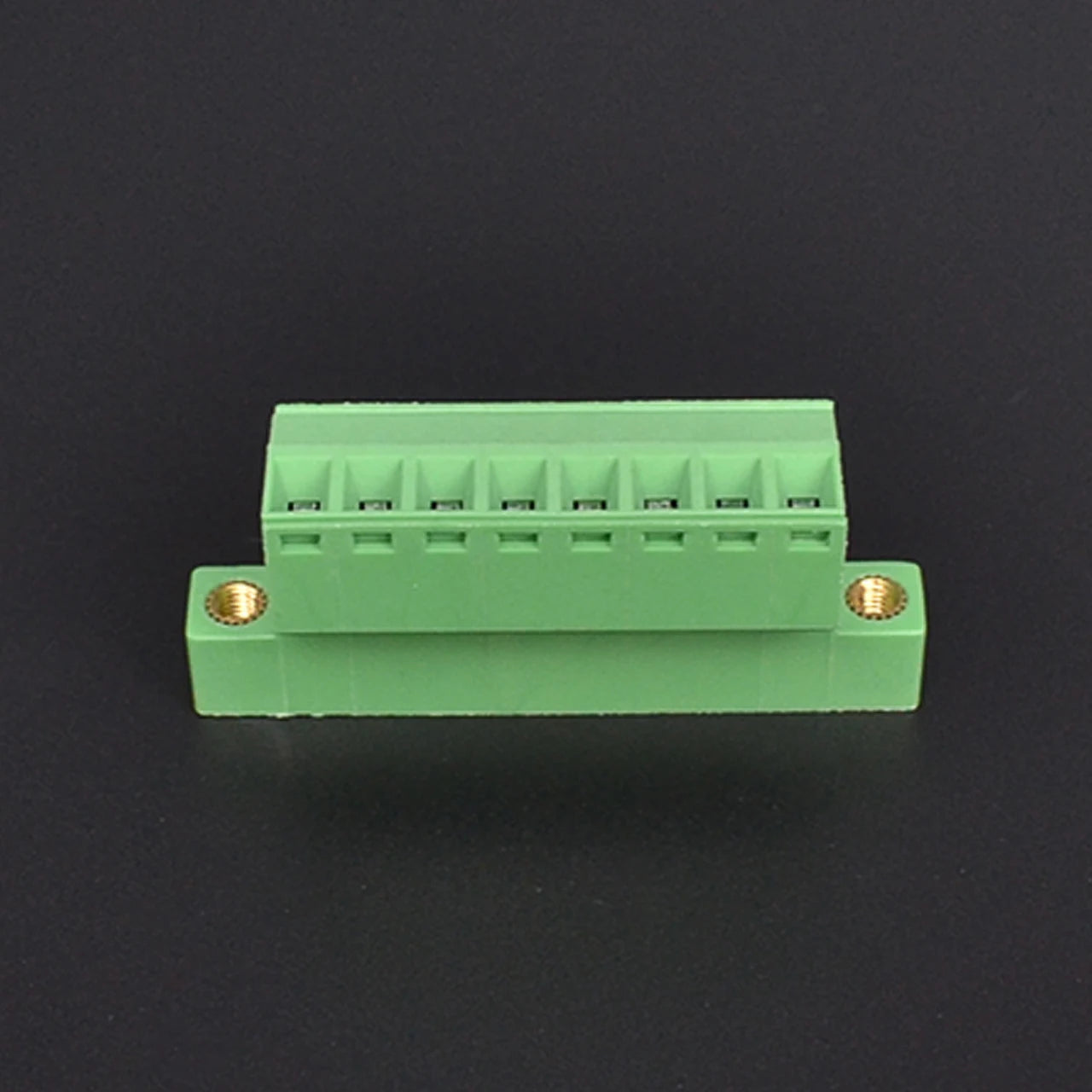 QPS-381S-8P 3.81mm Pitch 8 Pin Male and Female Wire Connector Screw Plug-in PCB Terminal Block with Flange