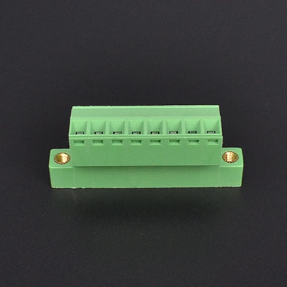QPS-381S-8P 3.81mm Pitch 8 Pin Male and Female Wire Connector Screw Plug-in PCB Terminal Block with Flange
