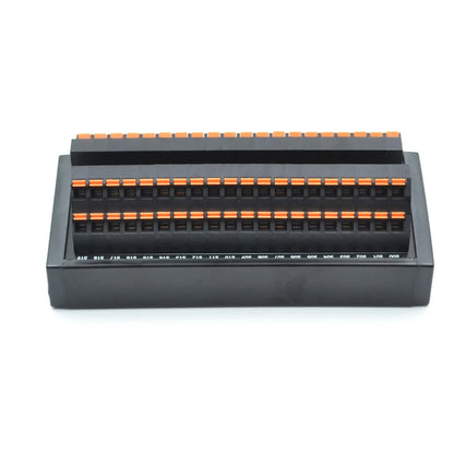 QMT124 40 Bit Spring Type Terminal Block Strips  Connection Cable for Plc Equipment