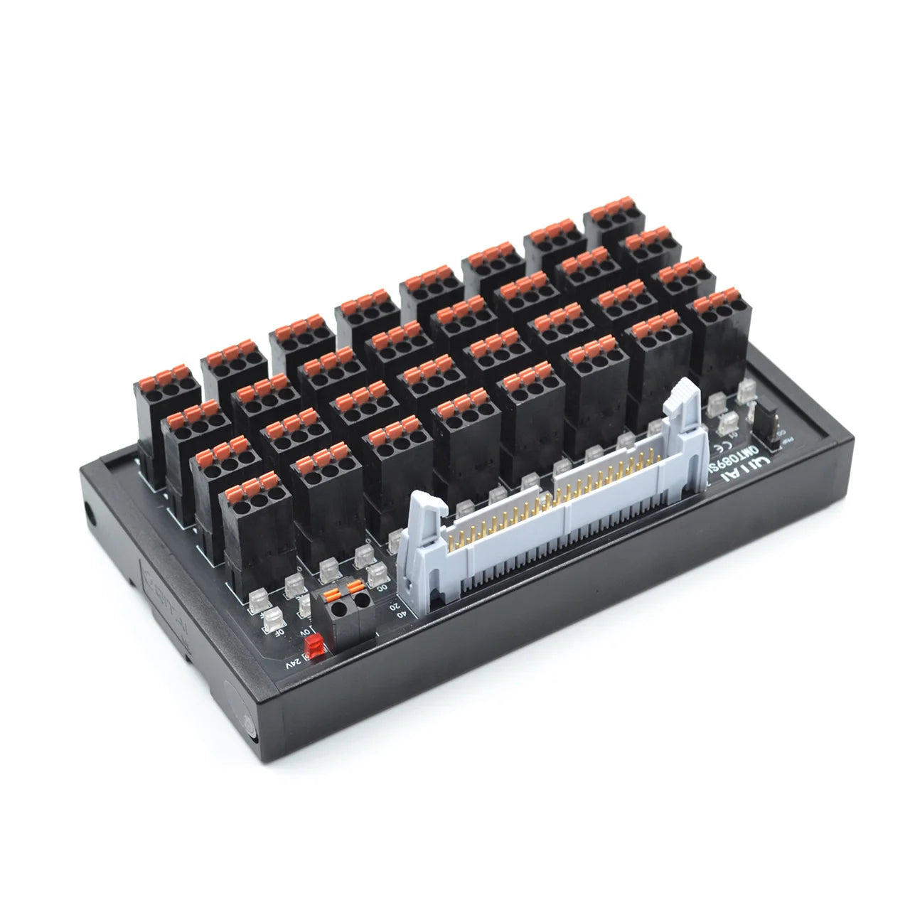 QITAI QMT089SL 32-Bit PLC Module LED Light Remote Control 3P/2P Terminal Block DC24V 1A DIN Rail Type Push-In Connection