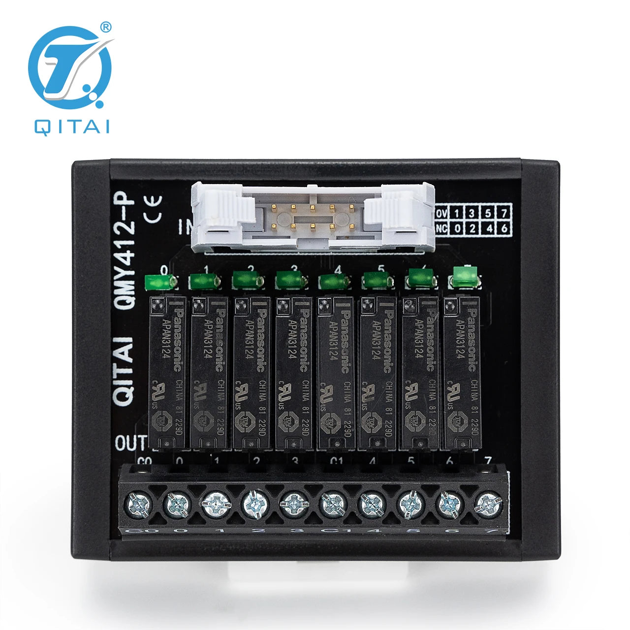 QMY412-P Relay Module Control PLC DC24V 1.5mm² AWG16 Wiring Connection Terminal Blocks Module