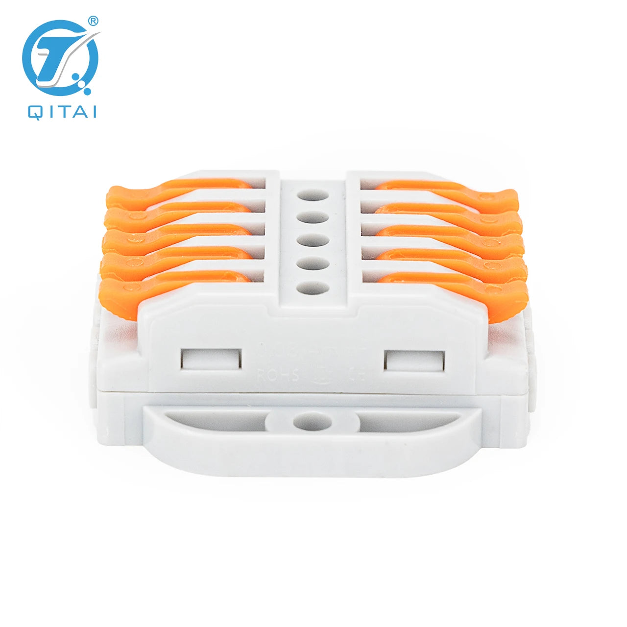 KV233-500T-5P 5P 250V 32A Lever Terminals Orange Mini Quick Connector Splicing Terminal Independent Management Wire Conductor