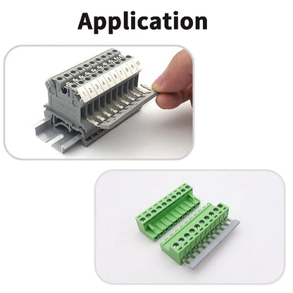 EB Series Wiring Jumpers Rail Terminal Block Accessories Insertion Bridge EB10-5 10-6 10-8 Insulation Short Connector Brass